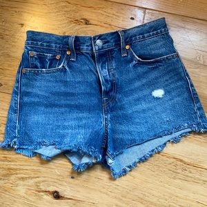 Levi’s High Rise Wedgie Denim Shorts